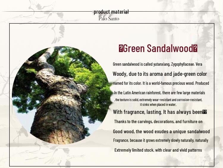 Green Sandalwood Fine-Toothed Lice Comb with Free Engraving - Anti-Dandruff Hair Care Tool