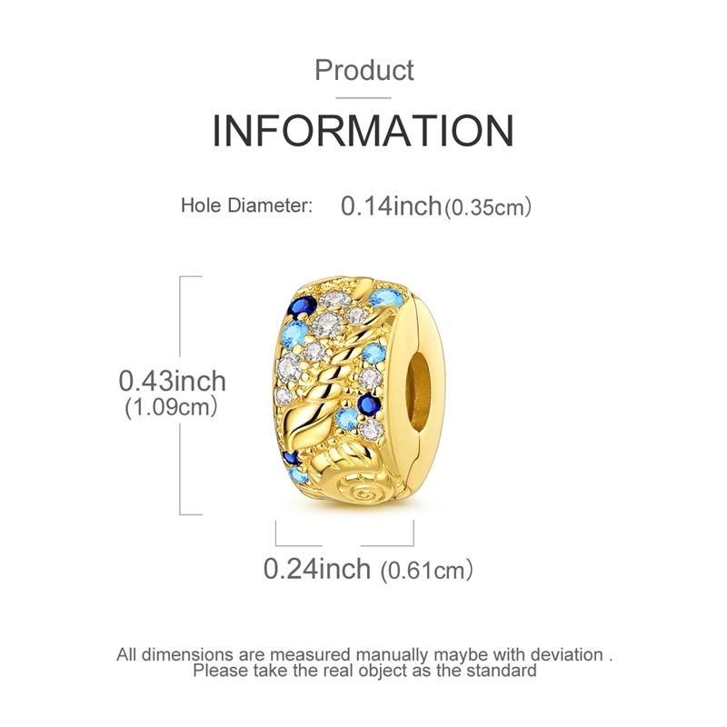 Original Charms Beads Copper Clip Charms Zircon Silicone Spacer Beads Fit Original Bracelet Diy Charm Women Jewelry