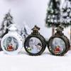 Christmas Round Glass Small Wind Light Decoration Retro Christmas Night Light Window Display Holiday Decoration Supplies Display