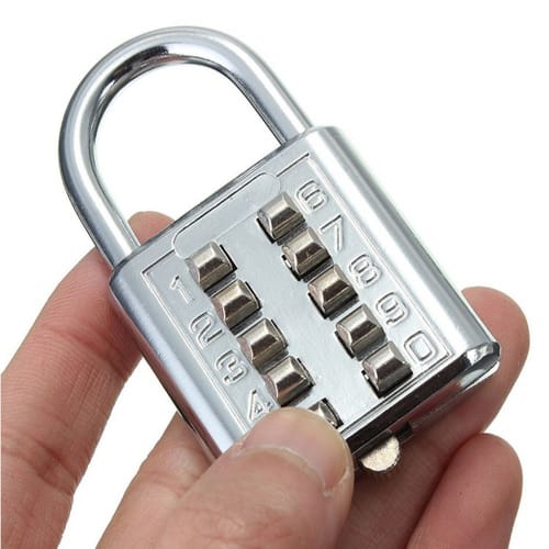 MIFO Padlock, Push Button, Password Lock, Fixed Number, Suitcase Luggage, Locker Room, Warehouse, Shed, Toolbox, Anti-Theft, Durable and Secure Padloc