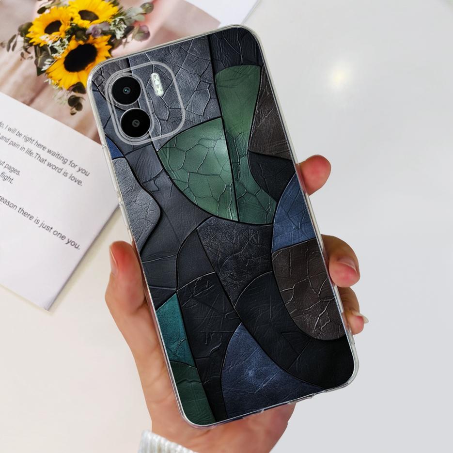 For Xiaomi Redmi A2 Case Redmi A2+ Luxury Painted Cover Clear Silicone Soft TPU Phone Case For Xiaomi Redmi A2 Plus RedmiA2 Bags