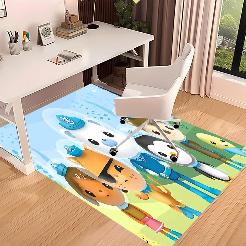 Octonauts Printed Absorbent Washable Carpet, Non-Slip Bathroom Mats, Kitchen Rugs, Yoga Mat,Living Room Entrance, Camping Picnic Rugs