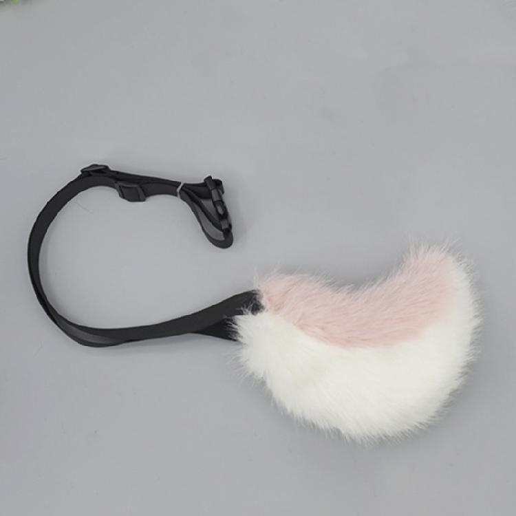 Kaninchenschwanz Verstellbarer Gürtel für Cosplay Halloween Party Kostüm Anime Kostüm Zubehör Tier Schwanz Weicher Tier Schwanz