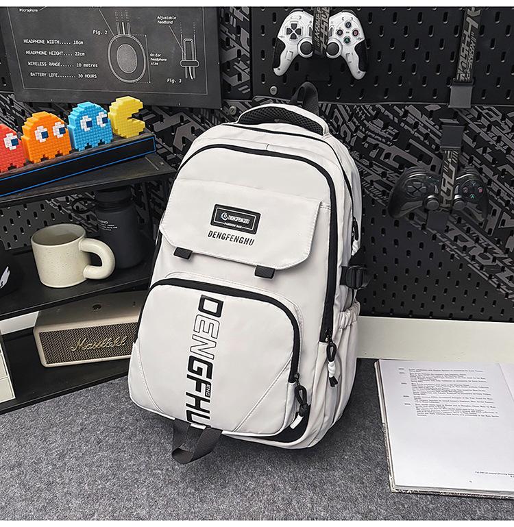 Schoolbag Korean ins new high-value niche set trendy cool backpack couple light travel mountaineering large-capacity backpack