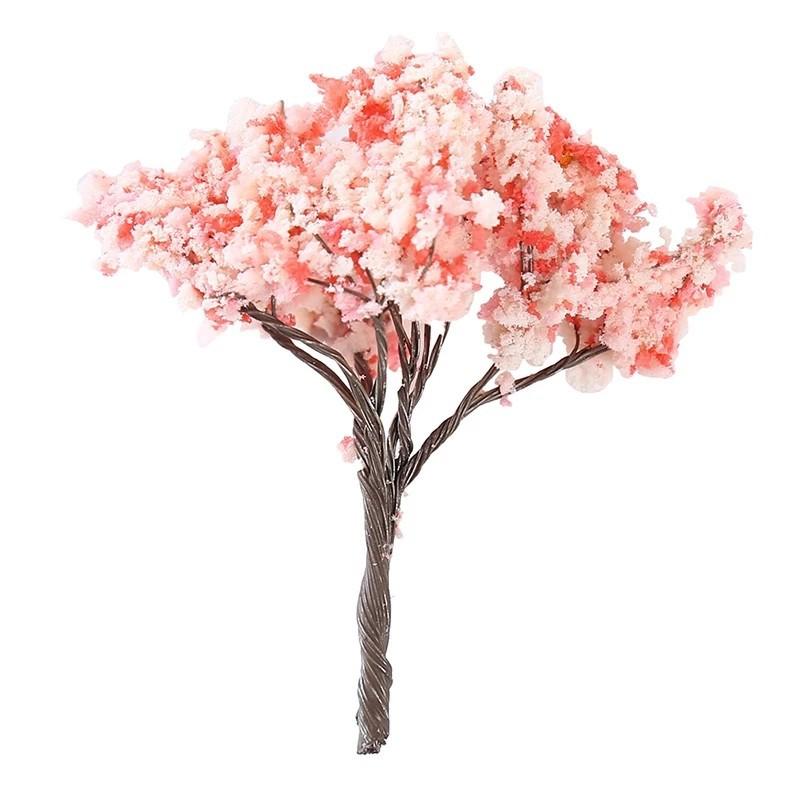 Симуляция Дерева Миниатюрная Модель DIY Украшение Маленькое украшение One Size розовый