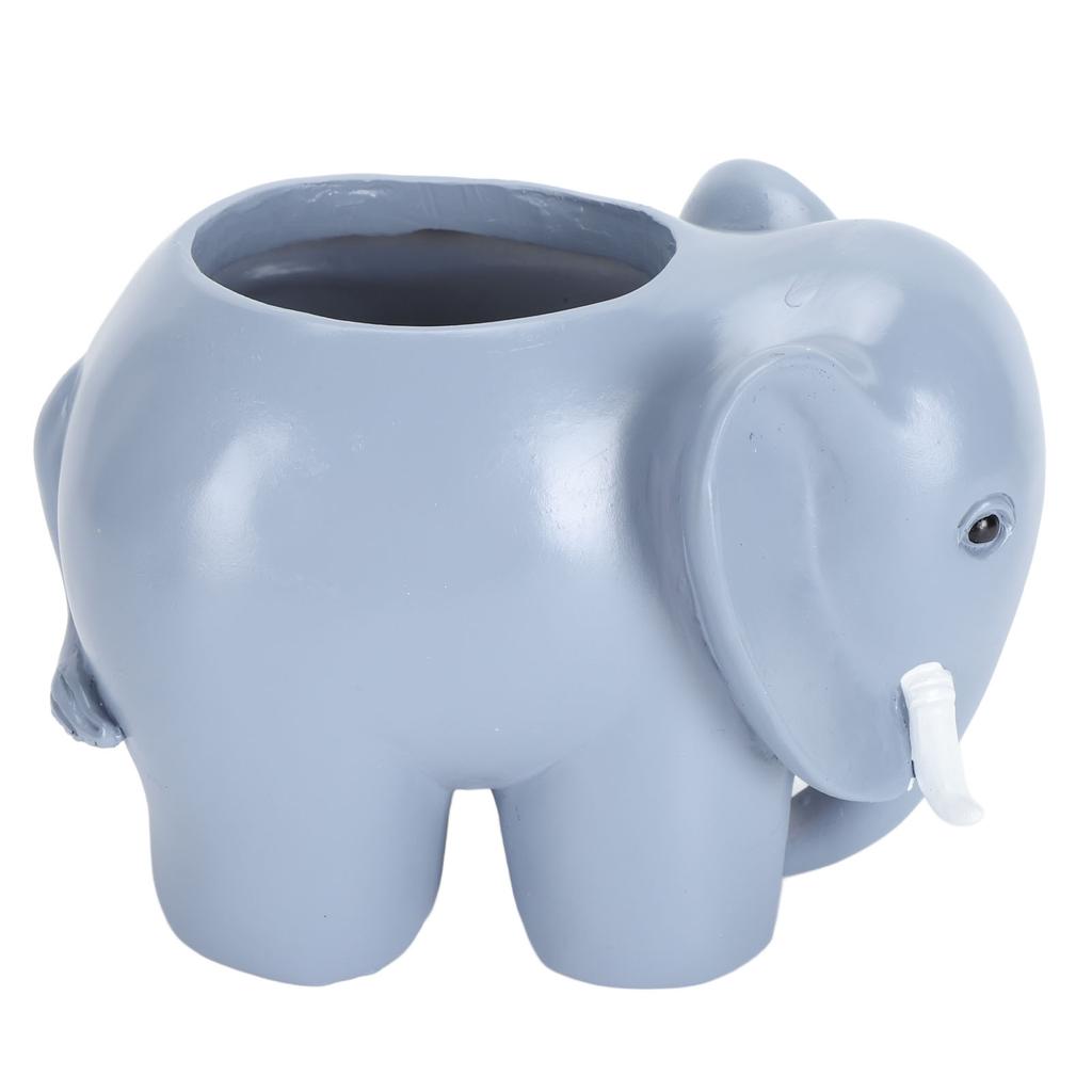 Słonik Sukulent Doniczka Kreatywne Drobne Rzemiosło Żywica Słonik Ozdobna Doniczka na Patio