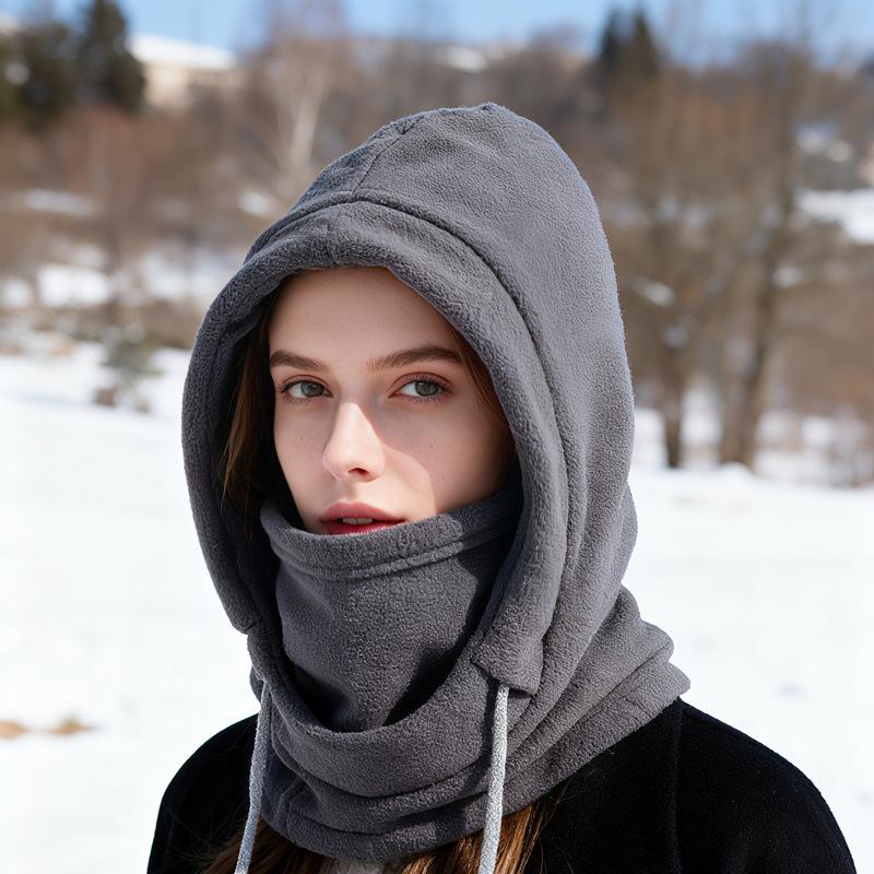 Winter Four-In-One Windproof and Cold-Proof Ski Hat Outdoor Riding Mask Collar Integrated Men Women Hat