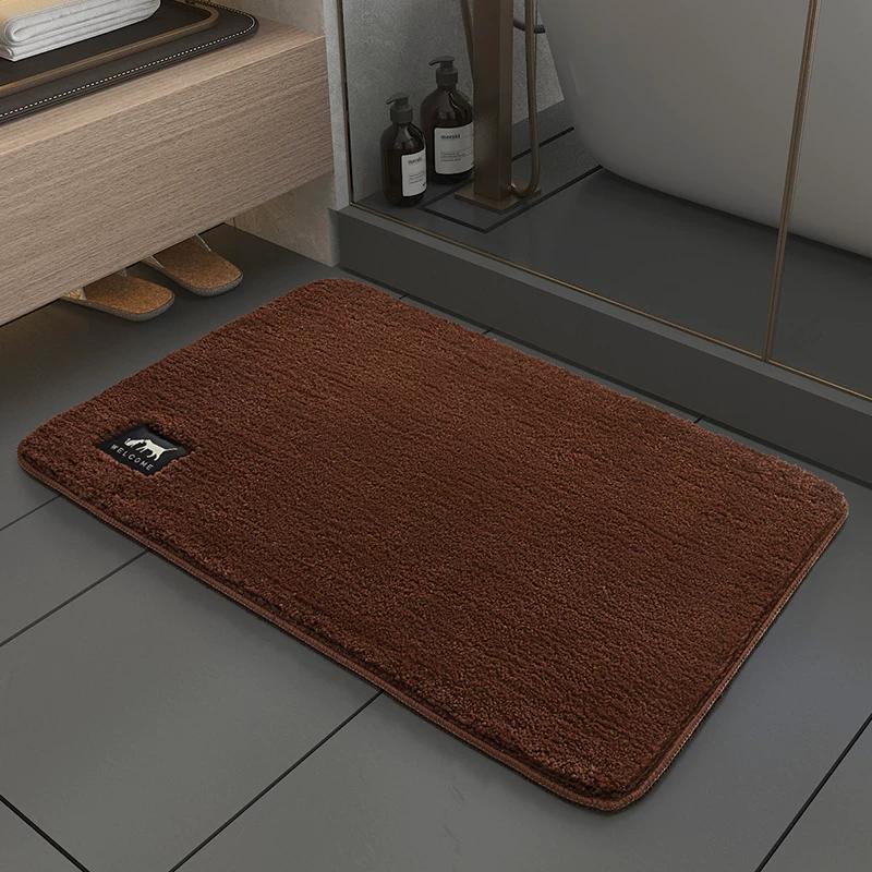 Bathroom Floor Mat for Home Use, Quick-Drying Absorbent Mat for Toilet Entrance, Non-Slip Foot Mat, Bathroom Carpet, Door Mat
