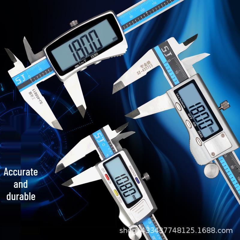 High Precision Digital Vernier Caliper, 0-150mm/200mm/300mm Stainless Steel