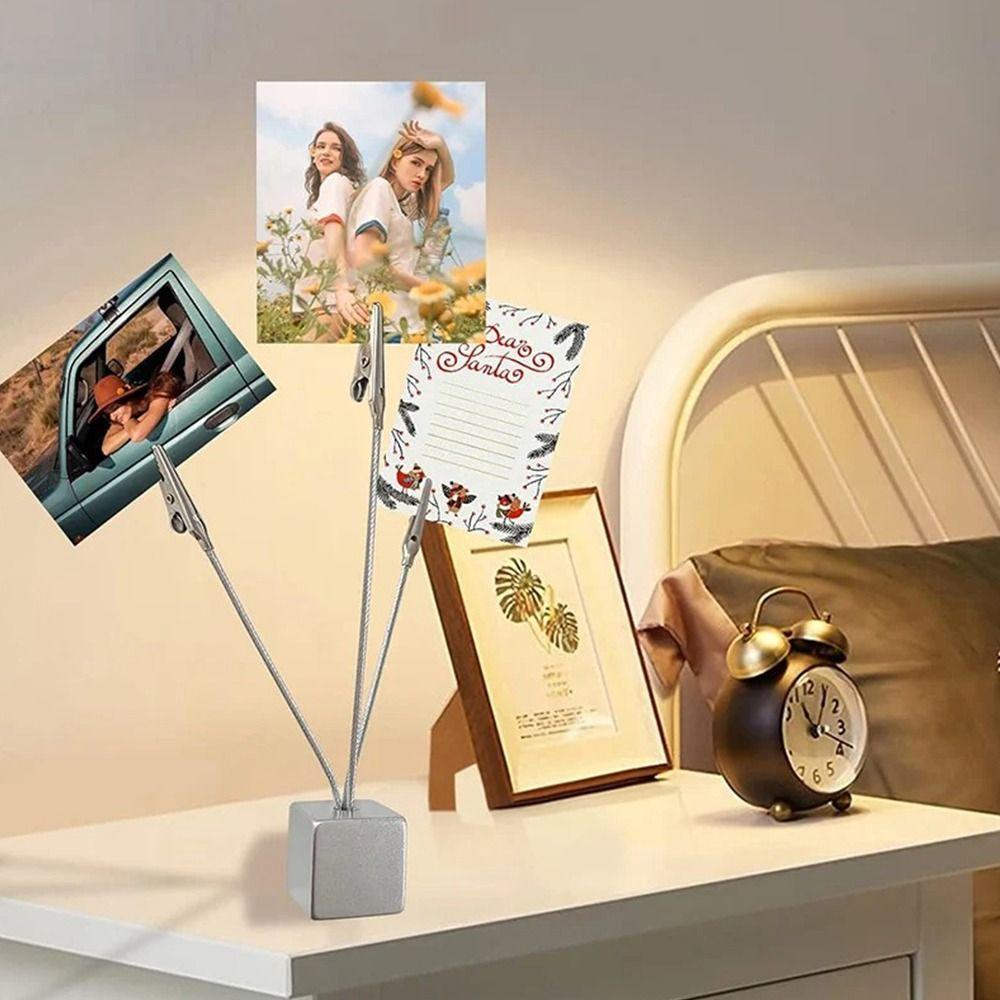 5 STÜCKE Multifunktions Memo Clip Halter Flexibler Schlauch Schreibtisch Notizen Klemme Tischnummernständer Büro