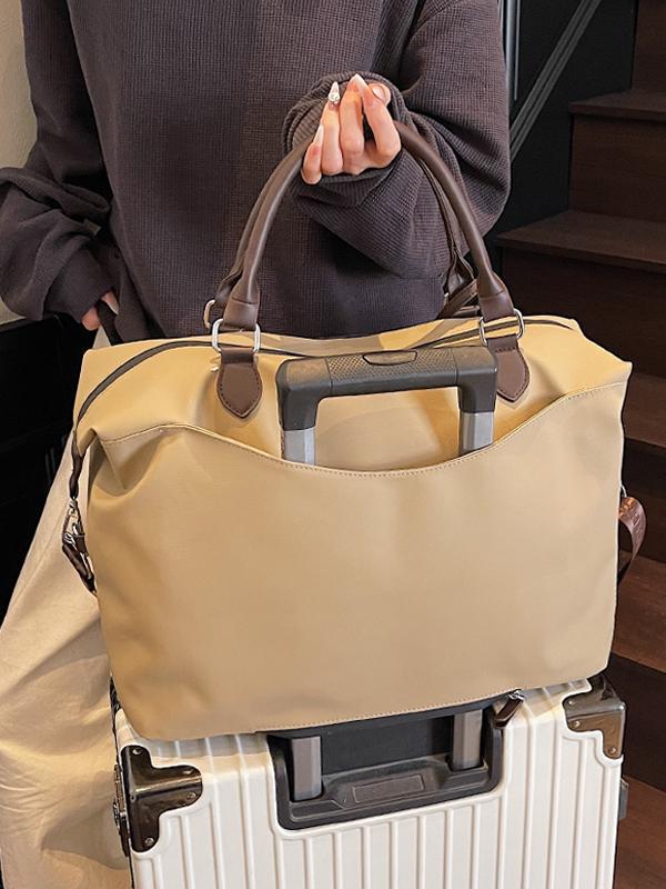 Women's Large Capacity Waterproof Duffle Bag for Short Business Trips - Attachable To Suitcase, High-End Carry-On.