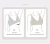 Seamless Underwear Women's Gathered Thin Cup Bra Without Underwire, Comfortable for Young Students