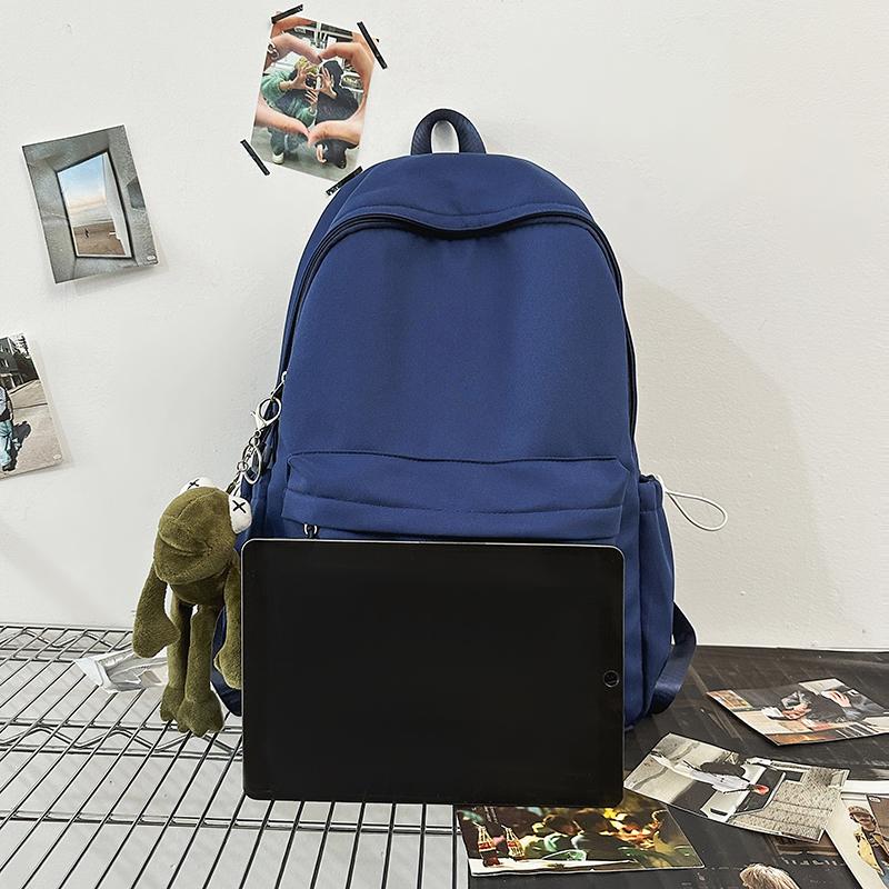 Школьный рюкзак для учащихся средних и старших классов, женский, большой емкости, однотонный мужской рюкзак Campus