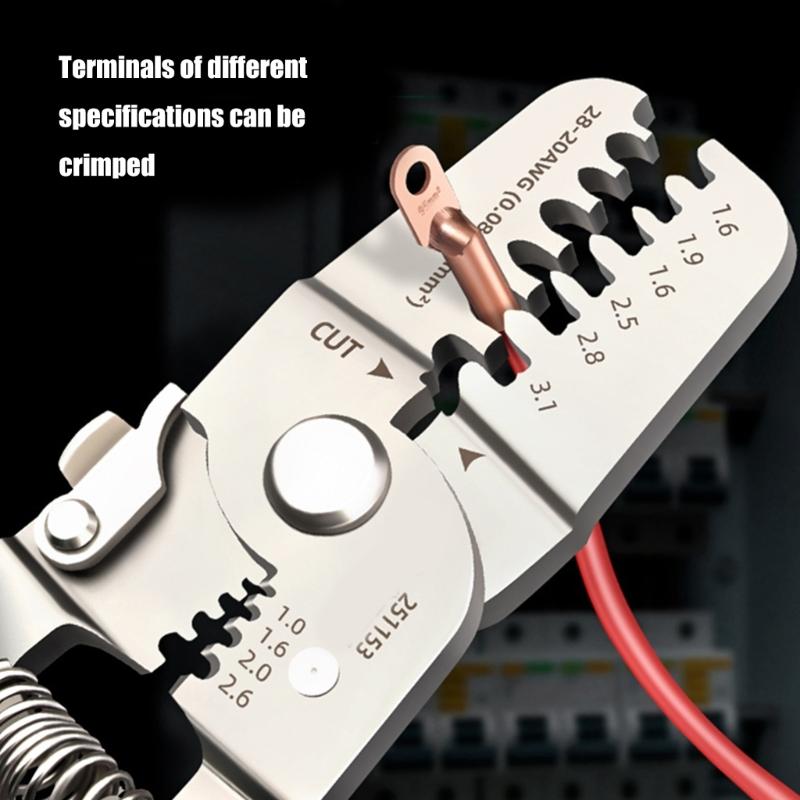 Compact Multipurpose Cable Cutter Tool Wire Crimping Stripping Pliers with Ergonomic Design For Electricians Maintenance