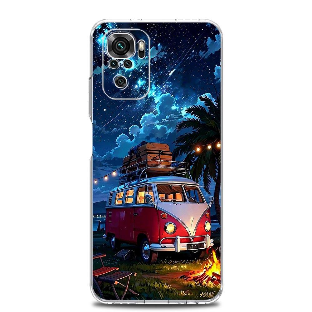 Phone Case For Xiaomi Redmi Note 15 14 13 12 4G 10 11 Pro Plus 5G 14C 13C 12C 10C TPU Cover Combi Van Car Outdoor Camping