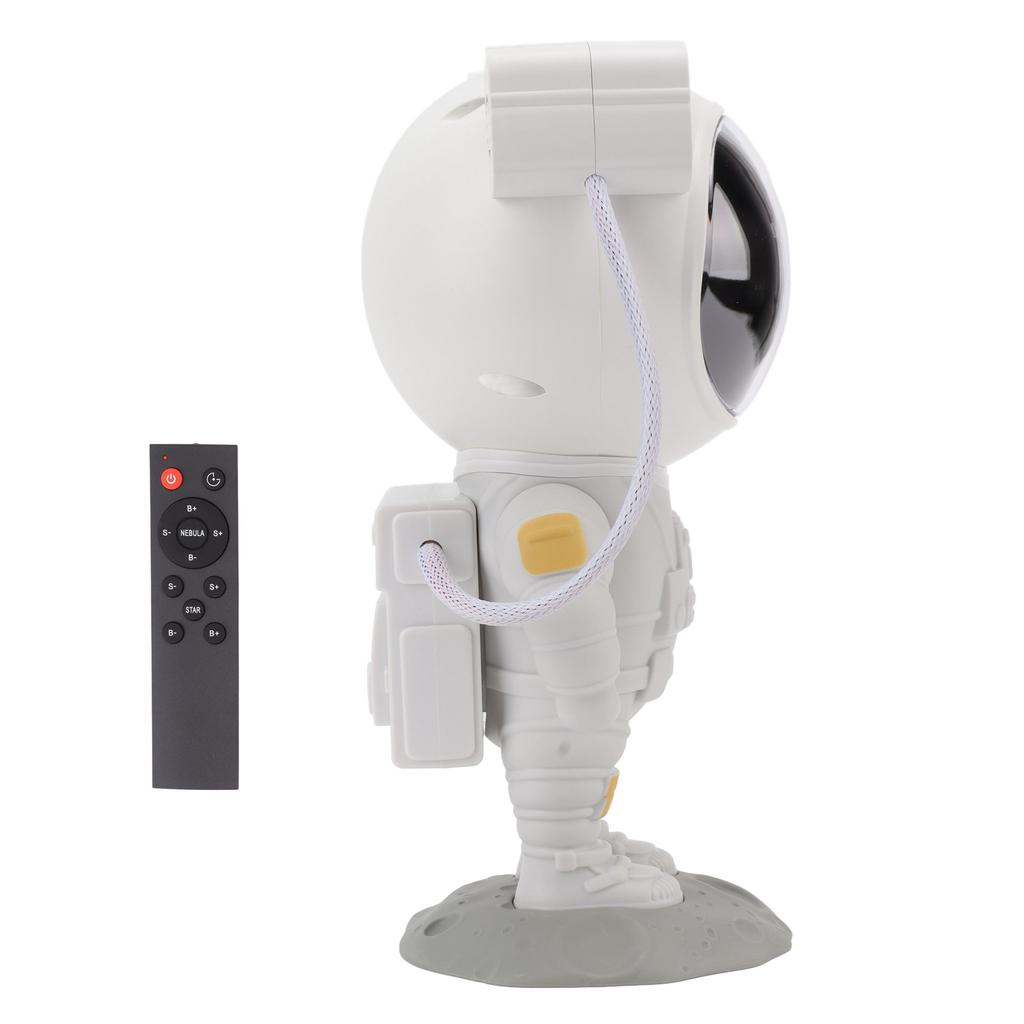 Astronaut Star Projection Lamp with Timer and Remote USB Rechargeable Atmospheric Projector Night