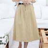 New ArrivAls Open Run Women Niriden Long Skirt Spring Belt Cotton Skirt A Line