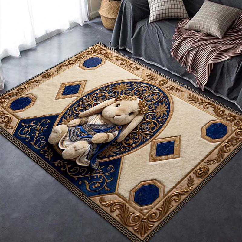 2025 New Cute Rabbit Carpet Rug for Living Room Bedroom Home Sofa Decoration,Kids play Non-slip Floor Mat07