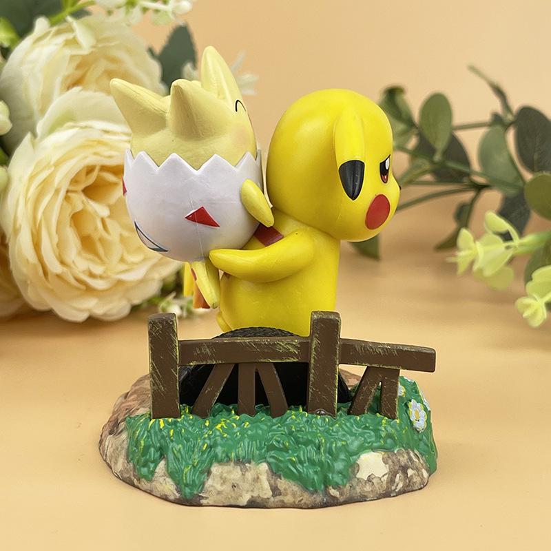Pokémon Pikachu, Bulbasaur, Squirtle Action Figures: Desktop Ornaments