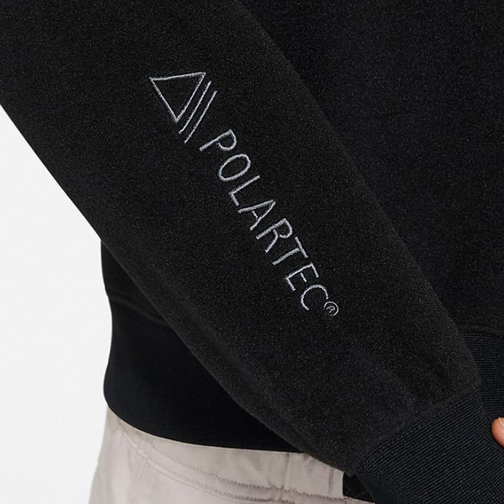 Nike ACG Polartec Solid Color Embroidered Letter Pattern Sweatshirt Women sweatshirt Black CV0627-010