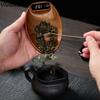 Tortoise Shell Pattern Electronic Tea Scale Touchscreen Long-lasting Battery Life Coffee Scale Plastic 0.1 Gram Accuracy