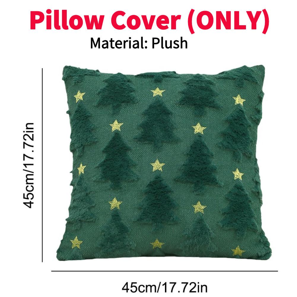 Ghost Pumpkin Pillow Covers 45X45MM Soft Plush Faux Pillow Cover Halloween Decor For Sofa Couch Bed Living Room Easy To Clean