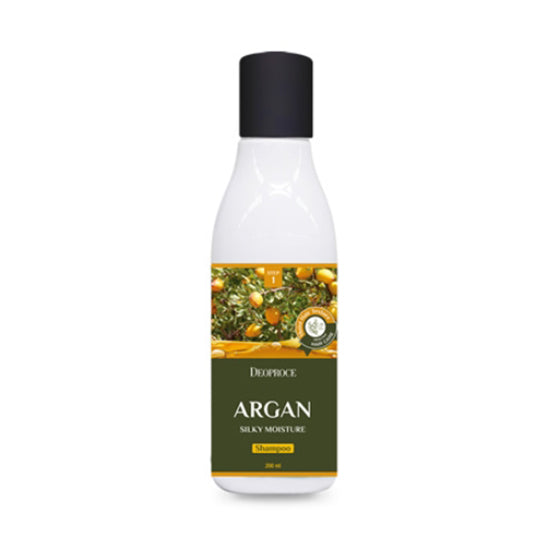 Deoproce Argan Seidiges Feuchtigkeitsshampoo 200 ml * 1 Stück/2 Stück/3 Stück