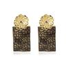 Flower Trendy Alloy Earrings Multicolor Rectangular Fashion For Women 2021