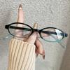 Y2K Retro Japan Korea Small Frame Glasses Female Ins Europe America Brown Color Optical Glasses