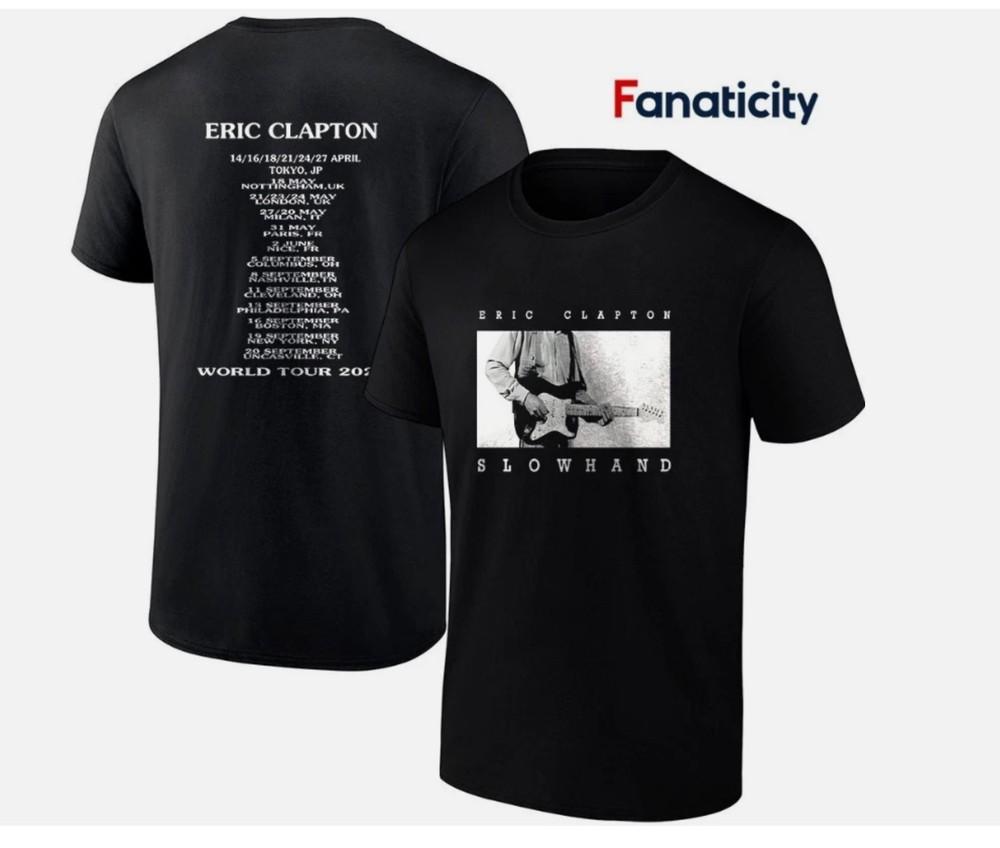 

Футболка с датами мирового тура Эрика Клэптона Slowhand 2025 XL