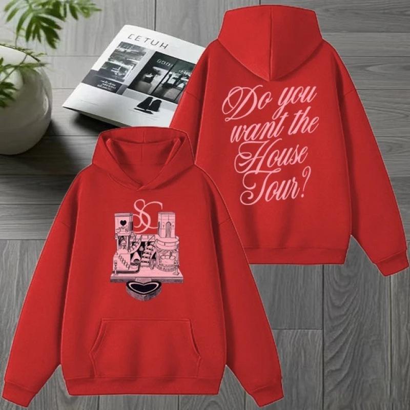 European Size Sabrina Carpenter Concert Tour Unisex Double-Sided Print Hoodie
