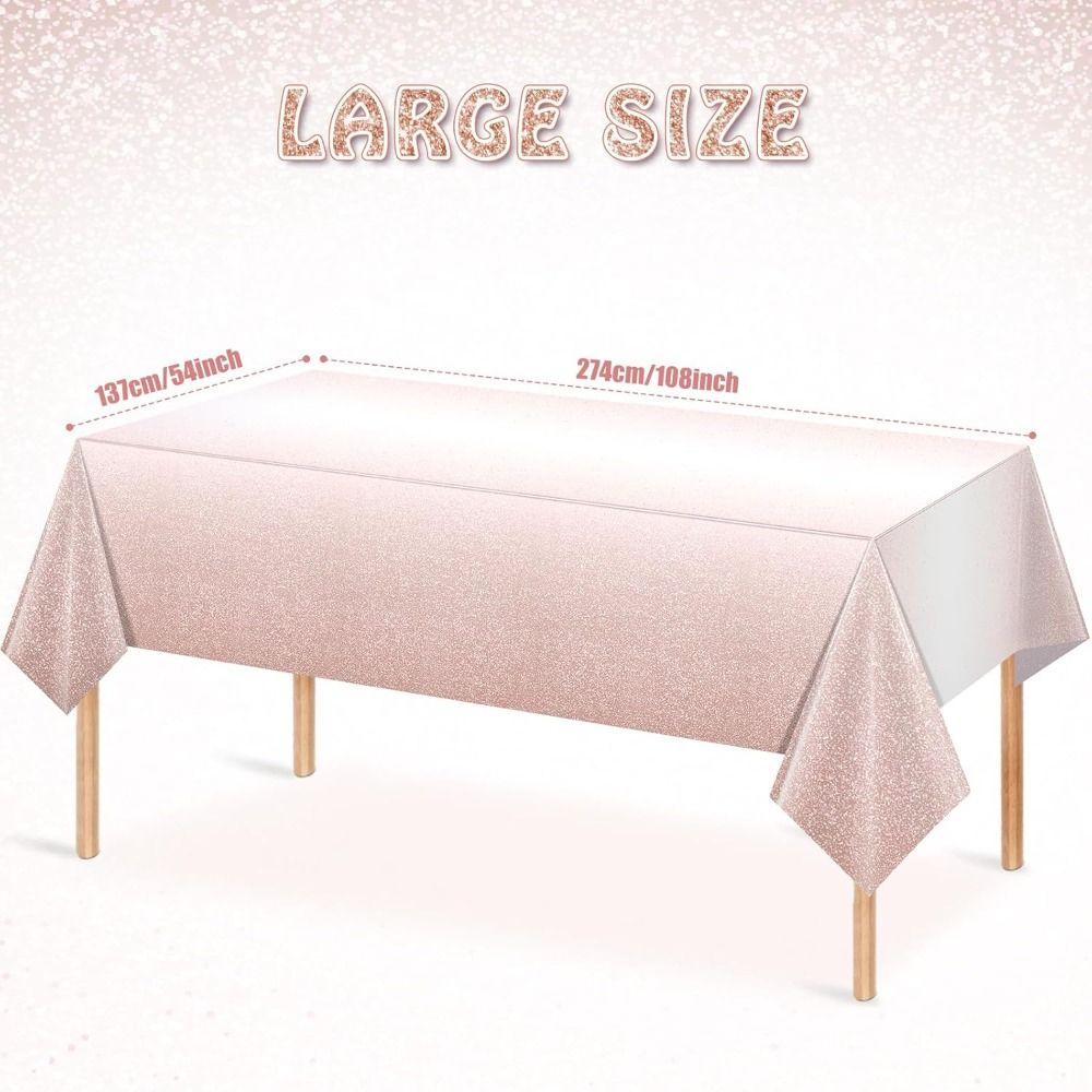 Waterproof Rectangle Table Cover Disposable Table Cloth  Wedding Birthday Anniversary