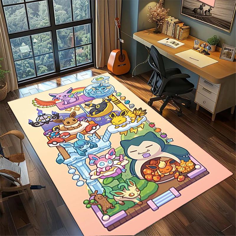 Non Slip Washable Floor Mat "Pokémon" Large Area Rug Carpet Bedroom Gamer Room Home Decor—kwq72