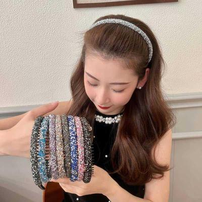 Diamond Non-Slip Headband for Women - 2024 Style for Taming Bangs and Short Hair.
