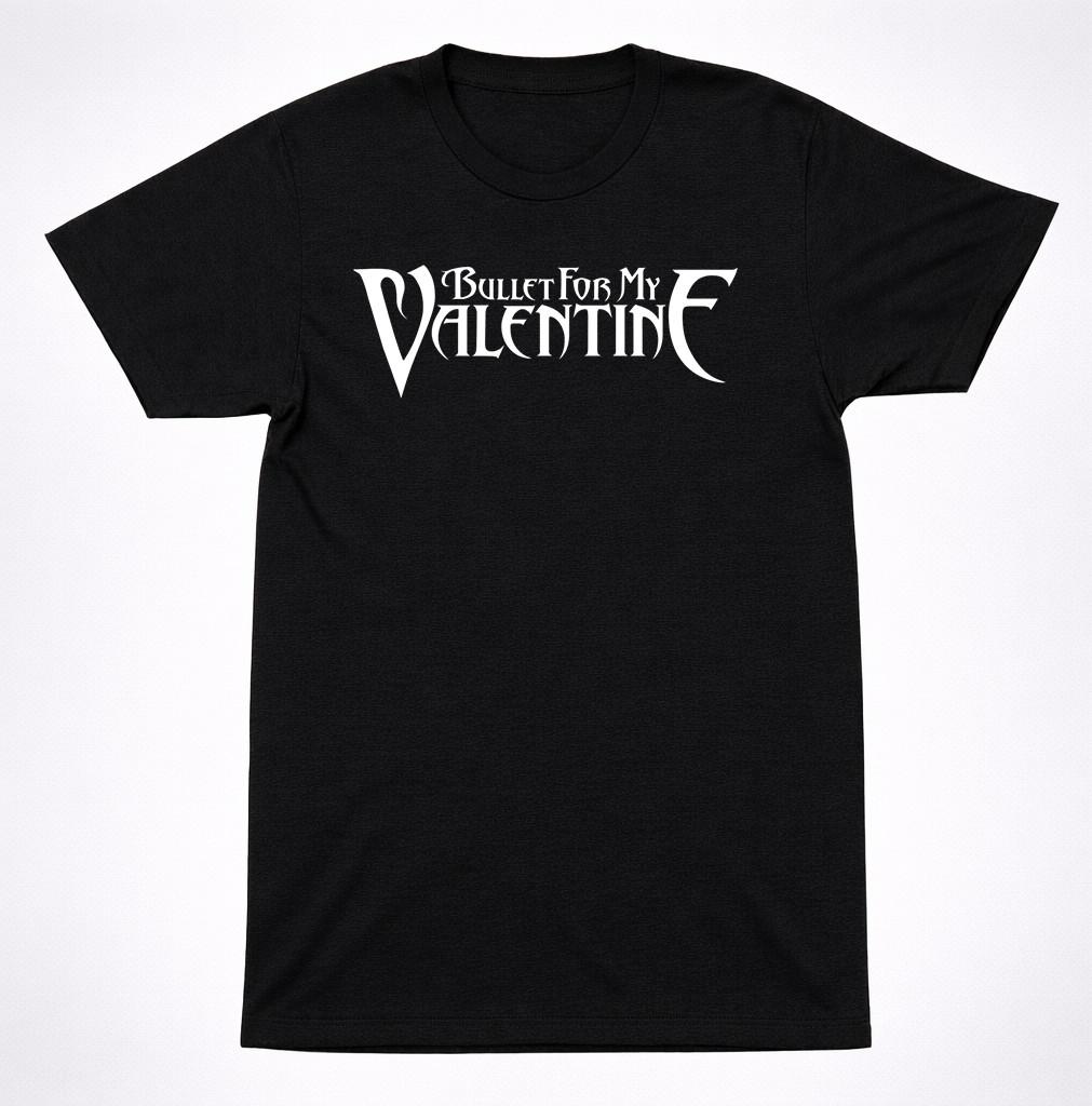 Bullet for My Valentine Logo T-Shirt Metalcore Heavy Metal 2000s Scene Band Tee S разноцветный