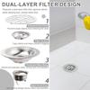Odor Proof Floor Drain 4 Inch, Round Shower Drain Backflow Preventer