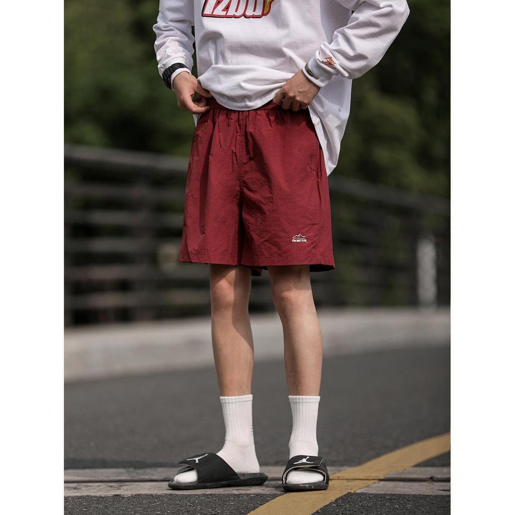 Men's Summer Trendy Ice Silk Embroidered Casual Shorts