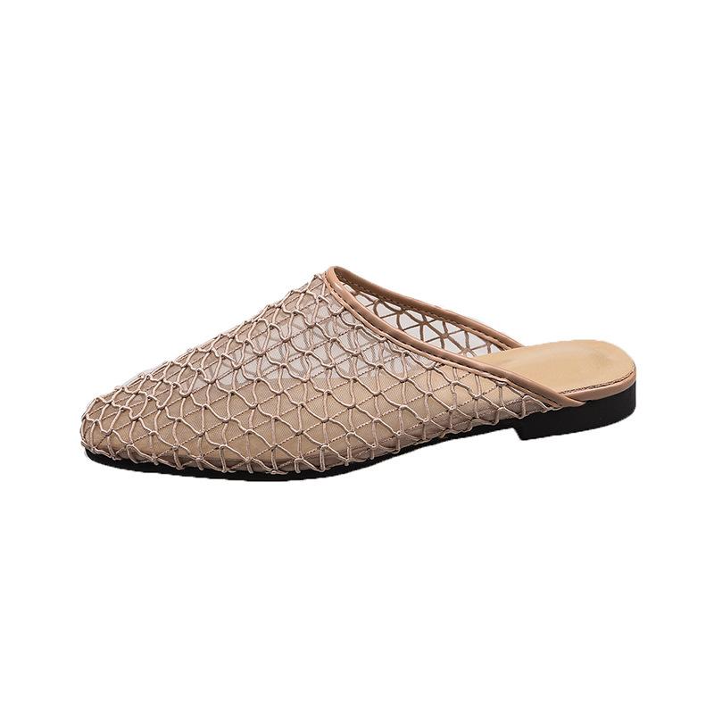 

Сандалии в сетку женская обувь пляжная обувь для отдыха сумка на голову крутые тапочки весенняя и летняя одежда модная обувь на плоской подошве римские туфли тапочки 39 хаки