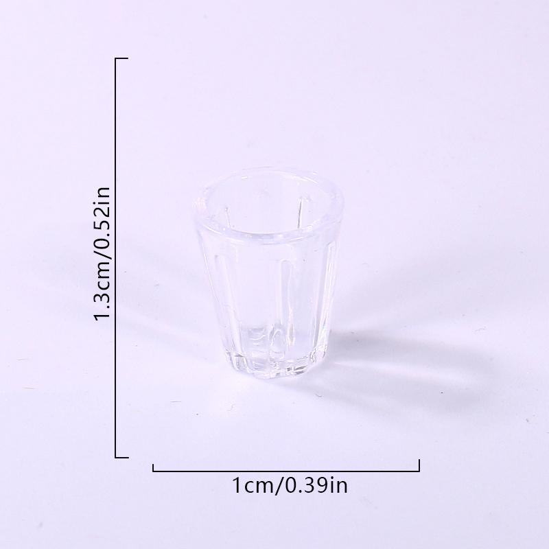 5Pcs Dollhouse Mini Simulation Water Cup Doll House Kitchen Accessories Diy Decorative Dollhouse Accessories