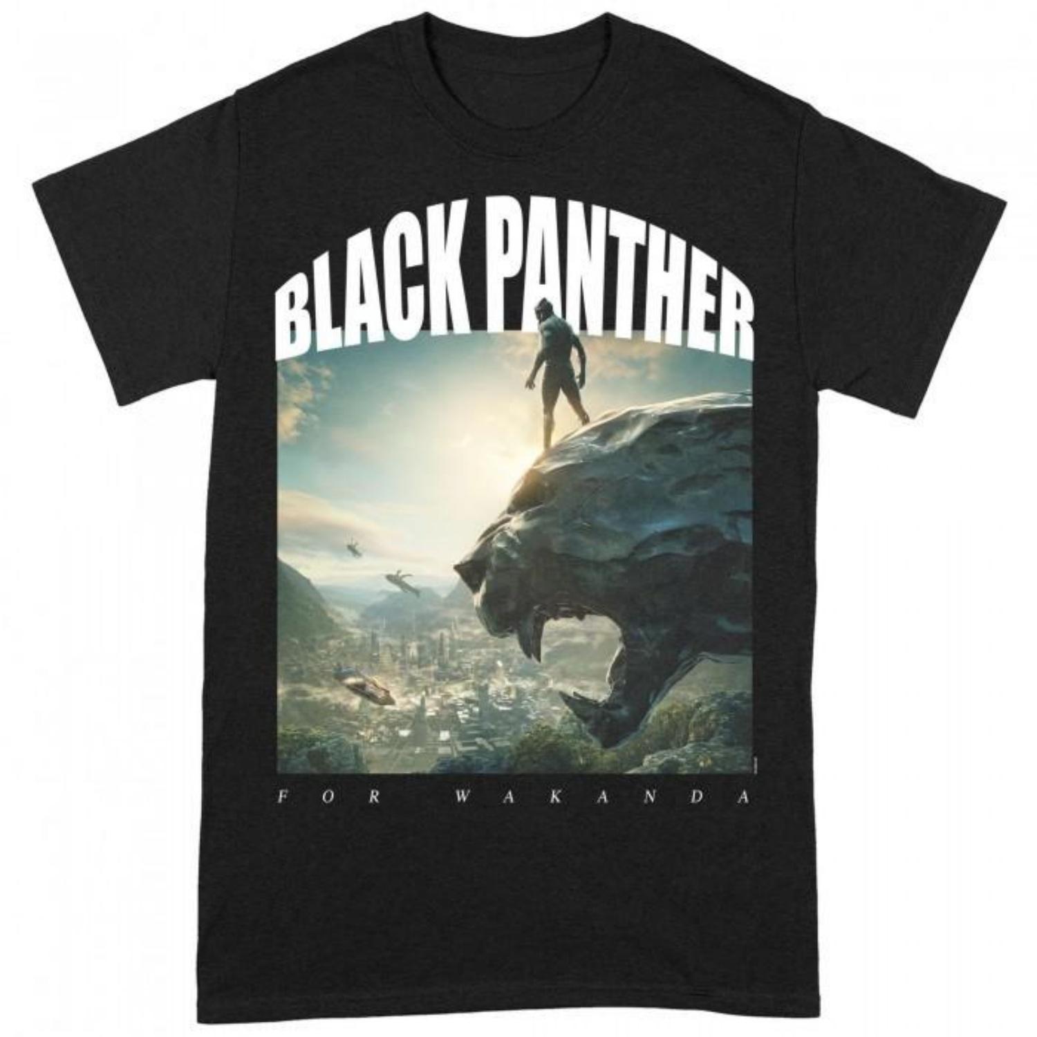 Black Panther Unisex Adult For Wakanda T-Shirt S
