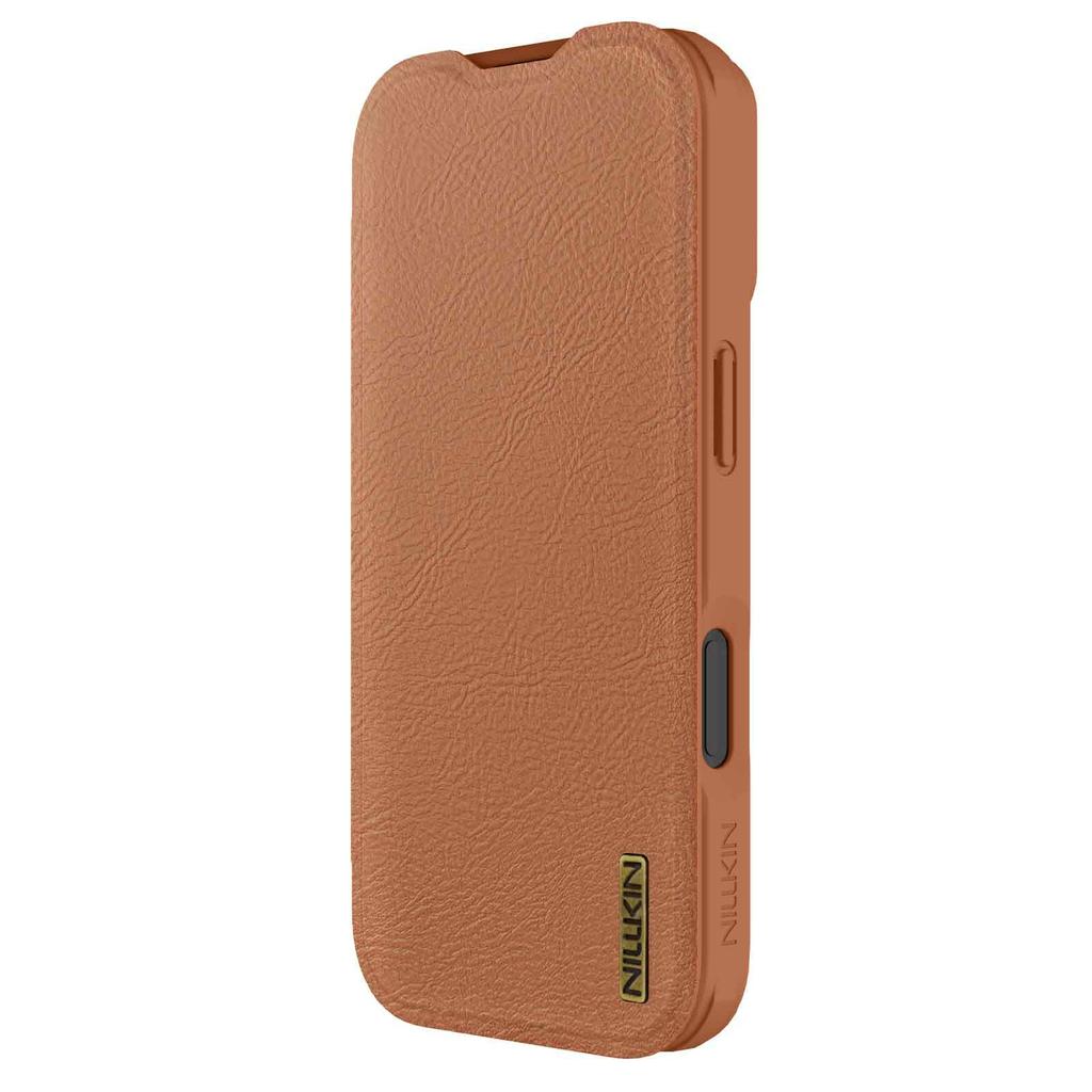 NILLKIN Qin Pro Series for iPhone 17 Case with Card Slots Leather Phone Cover