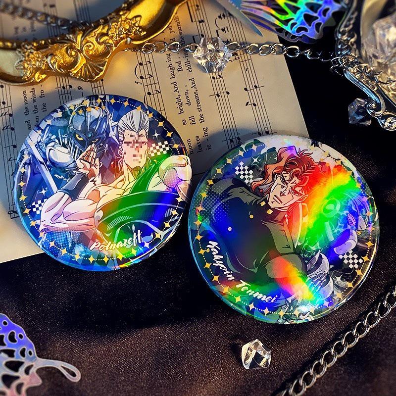 Jotaro, Kakyoin, and Polnareff Doujin Badges Collection