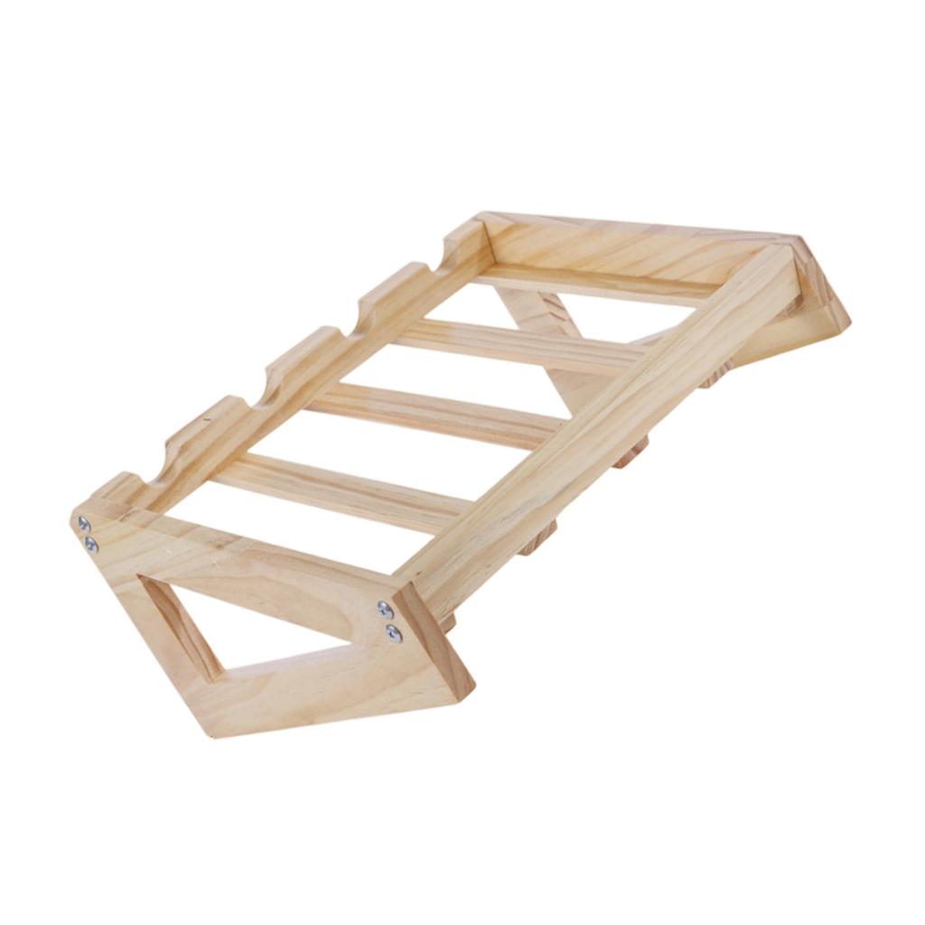 Rustic Style Wooden Wine Rack For Home Kitchen Bar Decorations Durable Storage Shelf For Wine Bottles Display