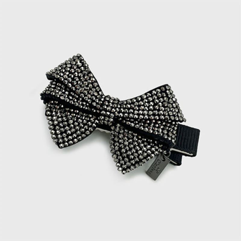 Jean Paul Clarisse Smoky Crystal Ribbon Side Clip JP-25-015CC