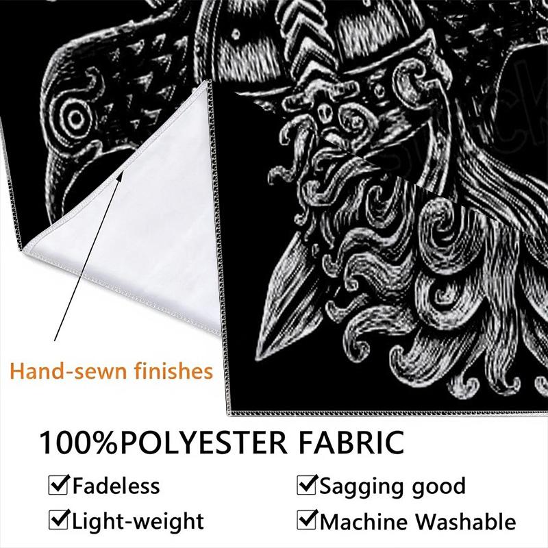 Odin Viking Warrior Pattern Home Decor Tapestry, Wall Hanging, Decorative RV Wall Cloth.ZGT0914129