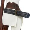 Heavy Industry Pure Hand-woven Chicken Eye Hollowed-out Wide Belt Millennium Spice Girl Belt