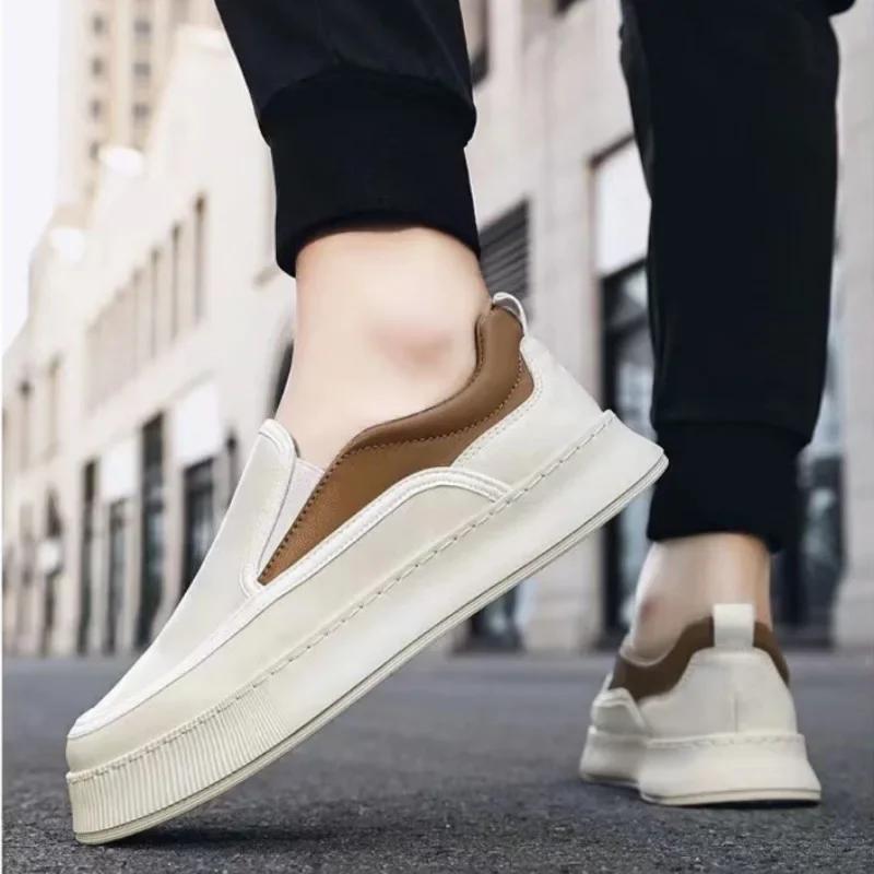 Men's Loafers Luxury Leather Casual Shoes Soft Sole Driving Shoes Non Slip Sneakers for Men Comfort Walking Flats