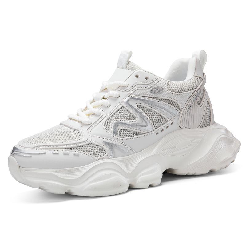 Spring invisible inner height increase 10cm dad shoes men's tide thick-soled height increase shoes 6 breathable running casual sports shoes men's 8