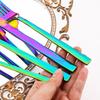 Western 4Pcs Stainless Steel Dinnerware Diamond Shaped Knife Fork Spoons Cutlery Set Restaurant Kitchen Tableware Flatware Set