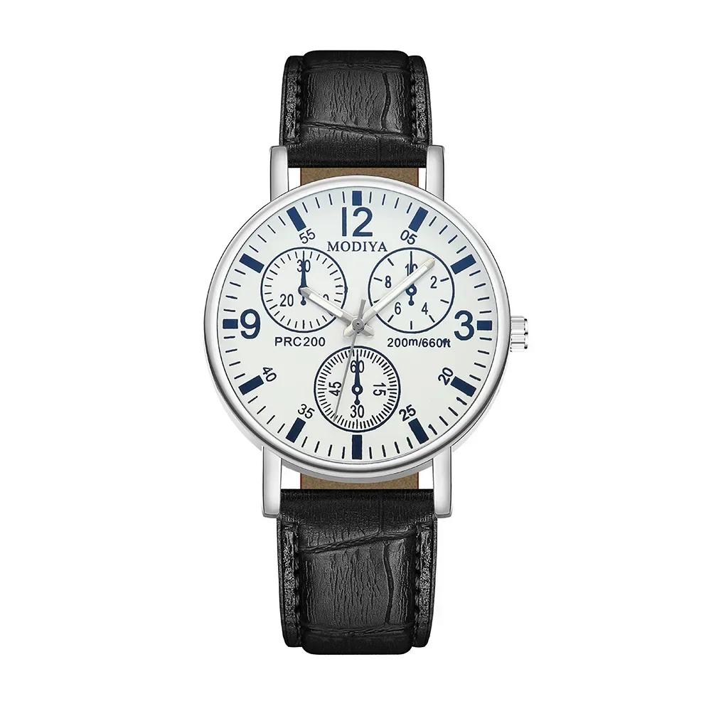 Business Luxury Leather Strap Analog Quartz Watches for Men Women Wristwatches Clock Casual Simple Man Watches Reloj Hombre